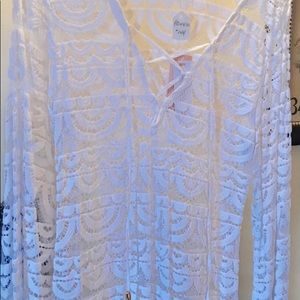 Lace top or coverup